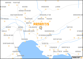 map of Panarítis
