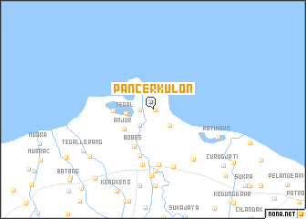 map of Pancer Kulon