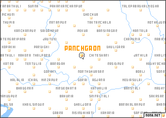 map of Pānchgaon