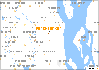 map of Pānch Thākuri