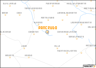 map of Pancrudo