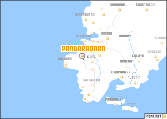 map of Pandaraonan