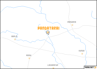 map of Pāndātarai