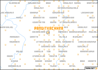 map of Pandit Kāchhra