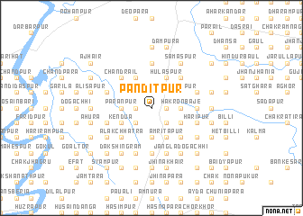 map of Panditpur