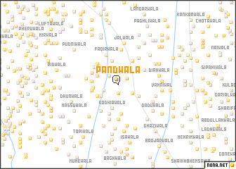 map of Pāndwāla