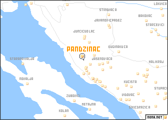 map of Pandžinac