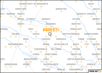 map of Păneşti