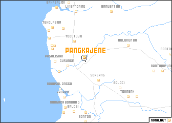 map of Pangkajene