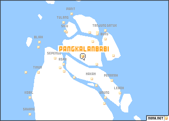 map of Pangkalanbabi