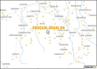 map of Pangkalapdalam