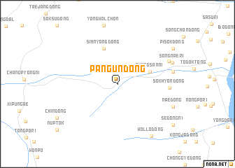 map of Pangŭn-dong