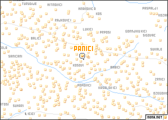 map of Panići