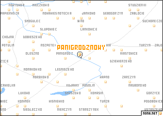 map of Panigródz Nowy