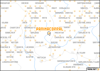 map of Panimacorral