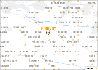 map of Paniowy