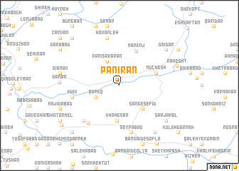 map of Panīrān