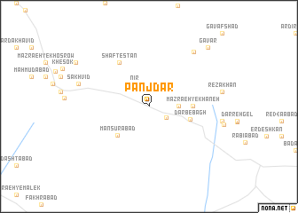 map of Panj Dar