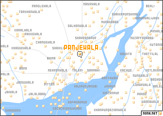map of Panjewāla