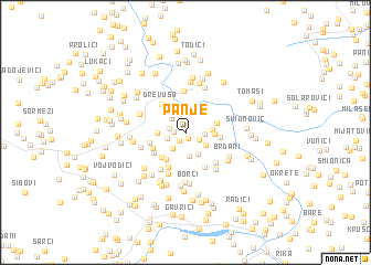 map of Panje