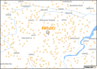 map of Panjići