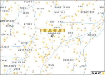 map of Panju Hajān