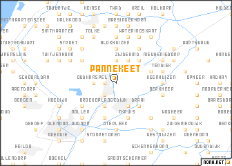 map of Pannekeet