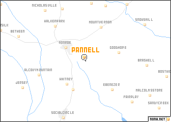 map of Pannell