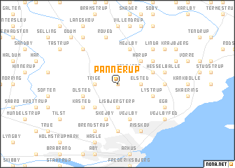 map of Pannerup