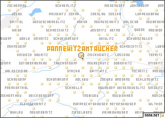 map of Pannewitz am Taucher