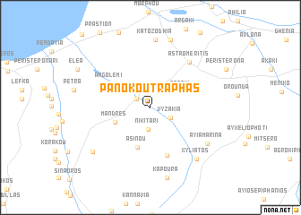 map of Pano Koutraphas
