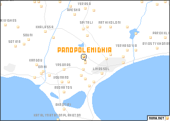 map of Pano Polemidhia