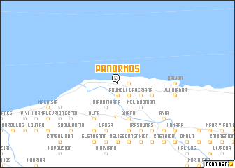 map of Pánormos
