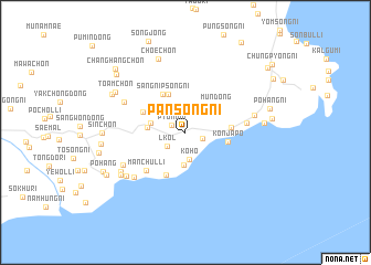 map of Pansong-ni