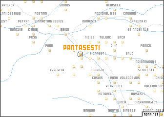 map of Păntăşeşti