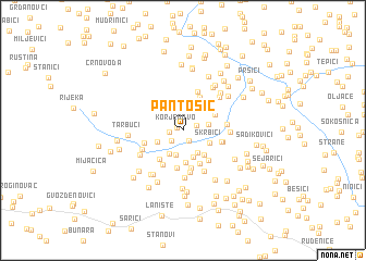 map of Pantošić