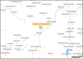 map of Panundaan