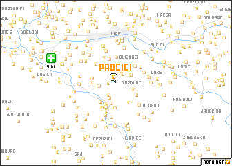 map of Paočići