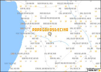 map of Papagovas de Cima