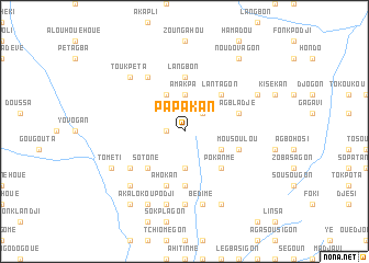 map of Papakan