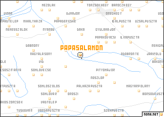 map of Pápasalamon