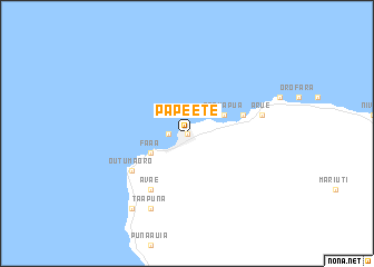 map of Papeete