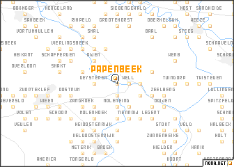 map of Papenbeek