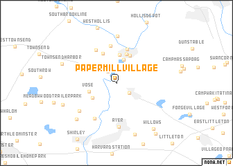 map of Paper Mill Village