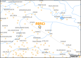 map of Papići