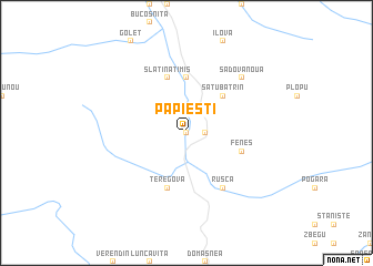 map of Papieşti
