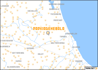 map of Pāp Kīādeh-e Bālā