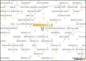 map of Paponville