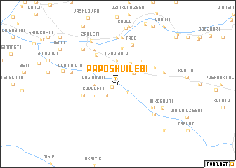 map of Paposhvilebi