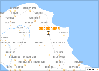 map of Pappádhes